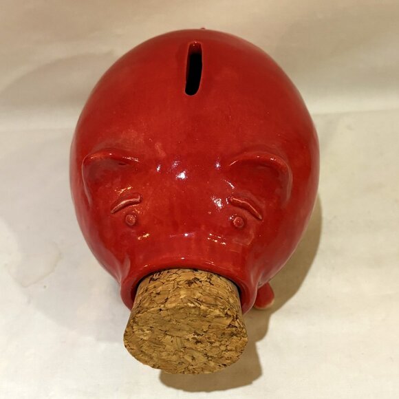Pike Place Pigs Seattle Pike Place Market Red Pottery Piggy Bank - Picture 7 of 8